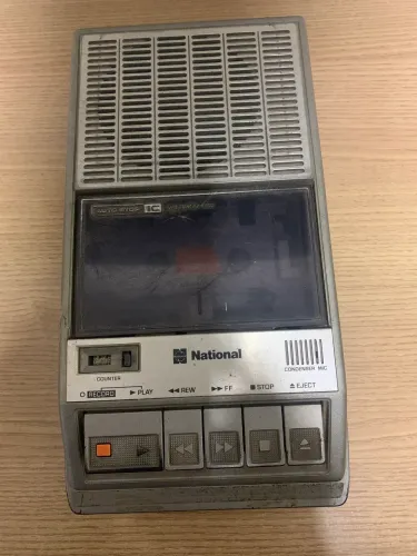 Gravador Toca fitas cassette National