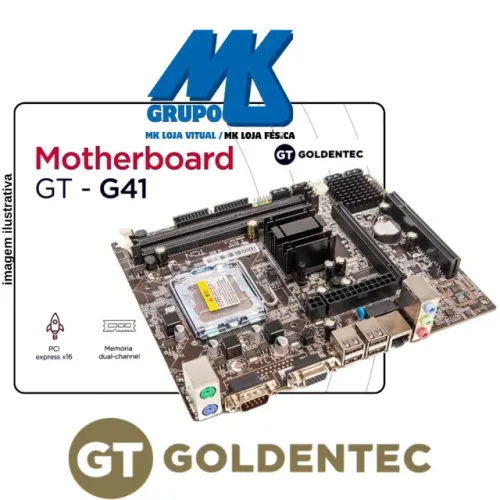 Placa mae 775 g41 ddr3 GT + Processador de Brinde / Garantia 7 dias corridos.