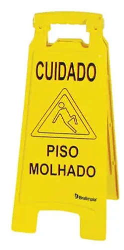 Placas sinalizadora limpeza tenho várias