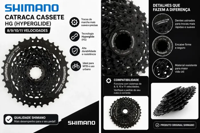 Catraca cassete K7 Shimano altus