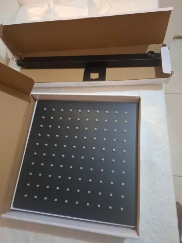 Chuveiro de Teto a Gás Reno RCQ 02 Preto Fosco Novo