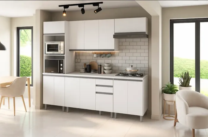 Cozinha Modular Completa 2,60m com Torre Quente