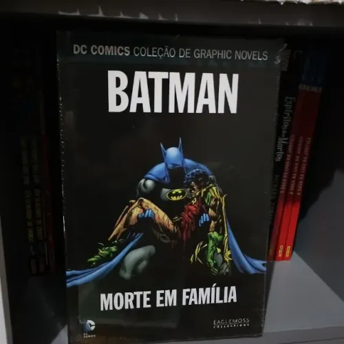 HQ Batman Morte em Família LACRADO -DC Coleção de Graphic Novels Eaglemoss