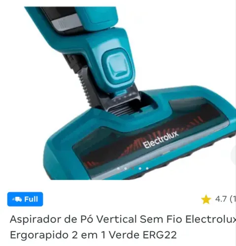 Aspirador de pó Electrolux, sem fio