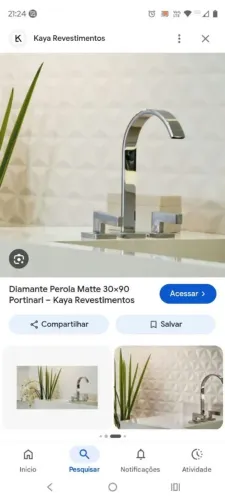 REVESTIMENTO PEROLA MATTE 30X90 RET CX C/ 1.53 M2 - PORTINARI