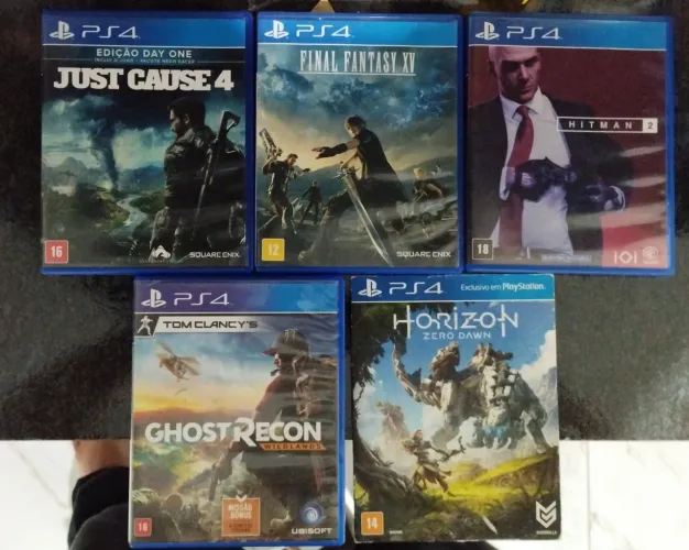 Lote 5 Jogos PS4 Mídia Física Originais - Impecáveis Sem Riscos