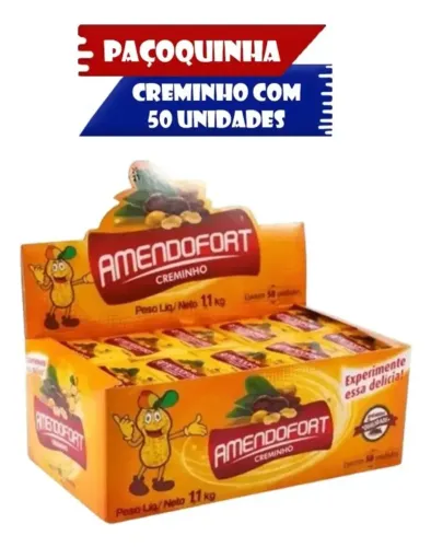 2 caixas de paçoca por R$50,00