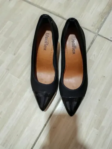 scarpin usaflex preto 34