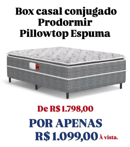 Compre sem sair de casa!!Cama box com com Pilow!!