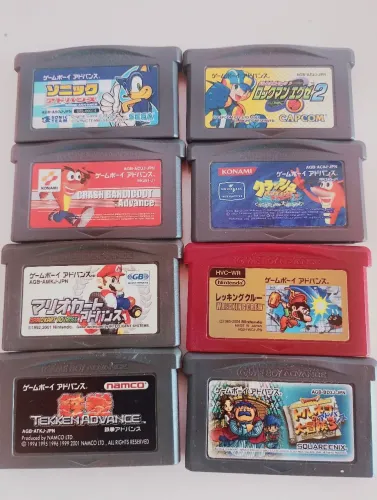 Lote jogos japonês originais Game Boy Advance excelente estado 