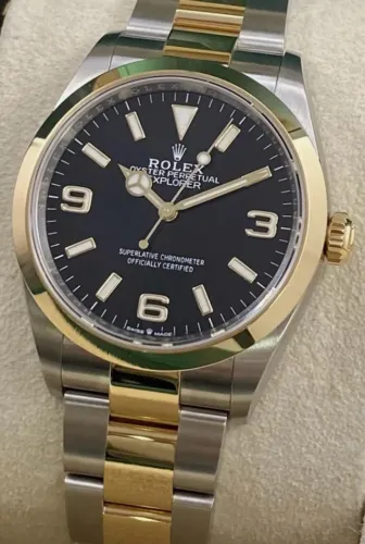 Rolex explorer, 36mm, (CL- A+, dourado e prateado)