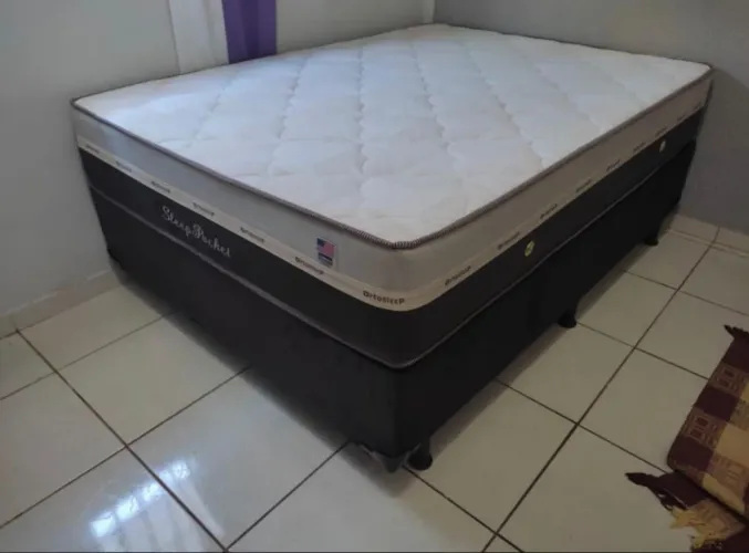 Cama box molas ensacadas casal ate 10c sem juros 