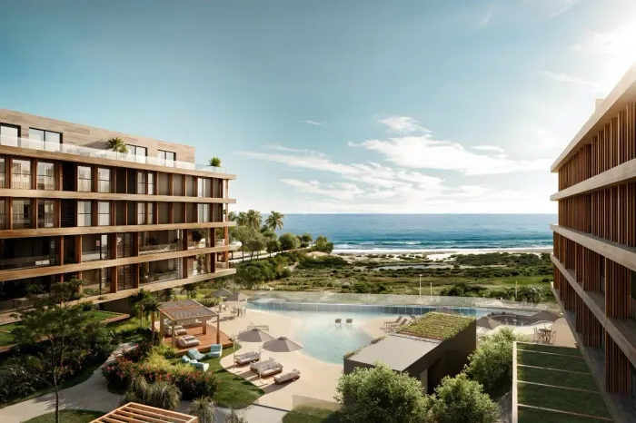 Loft exclusivo em condomínio frente mar no Campeche - Vista para as montanhas