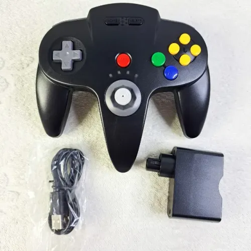 Controle Nintendo 64 Sem Fio. com Rumble Pak incluso. Novo! Wireless. N64