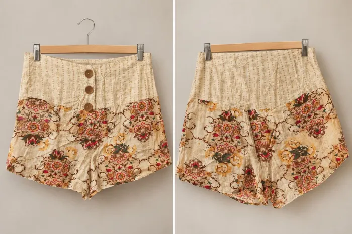 Short tecido
