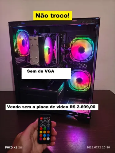 Computador Gamer AMD Ryzen 5 5500 16GB SSD 1TB Sem VGA