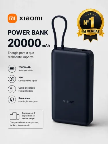 Power Bank Xiaomi de 20.000 mAh