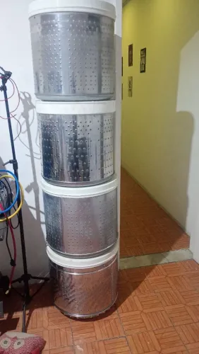 Lavadora Brastemp cesto inox.