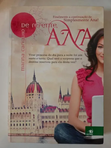 Livro "De repente, Ana" - Marina Carvalho
