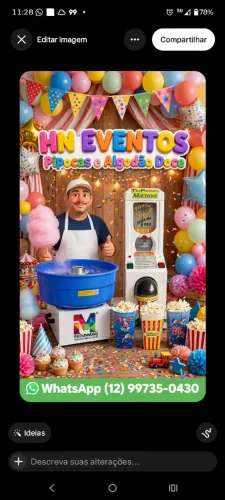 HN Eventos pipocas e algodão doce