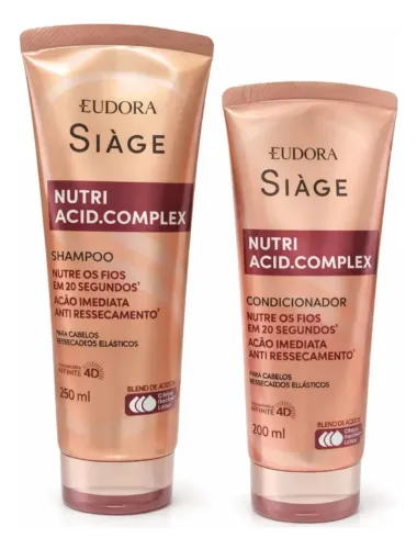 Kit Shampoo & Condicionador Eudora Siàge Nutri Acid.Complex