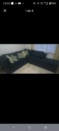 Sofá de canto 900 reais e 3 X