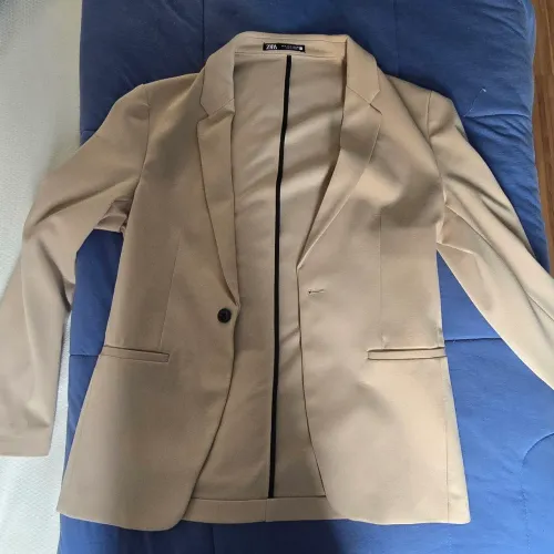 Blazer Zara Masculino Bege Tamanho 38 - Pouco Usado - Excelente Estado