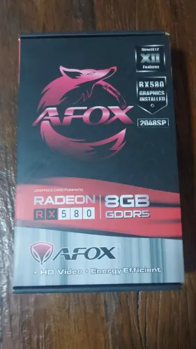 Placa de Vídeo RX 580 8GB AFOX Completa ?