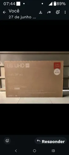 smartv 50" LG nova lacrada garantia e nota fiscal