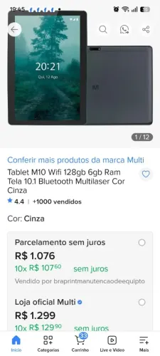 Tablet Multilaser M10