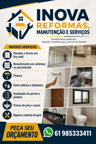 Reformas, manutenção e serviços em geral