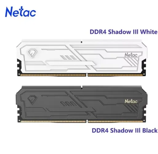 MEMÓRIA RAM DDR4 16GB (2x8gb) 3200mhz - Shadow Ill Branca - NETAC - NOVA