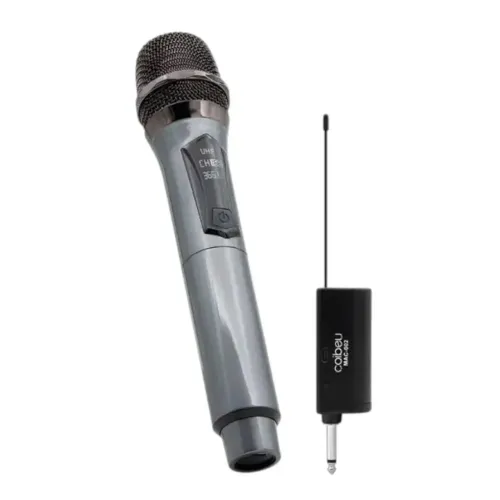Microfones Sem Fio Recarregáveis UHF Profissional - A'gold