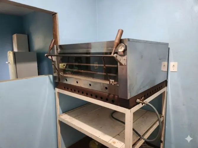 Forno Industrial à Gás em Inóx. 