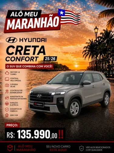 Hyundai Creta Comfort 1.0 TB 12V Flex AUT 2026