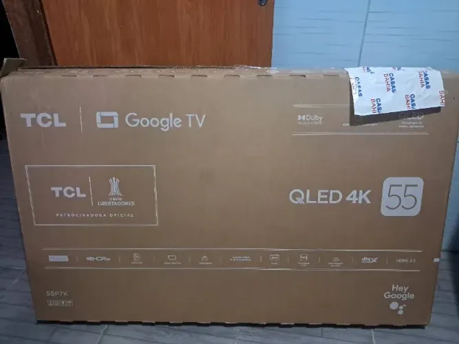 Televisão tcl 55 polegadas Qled 4k hein Google