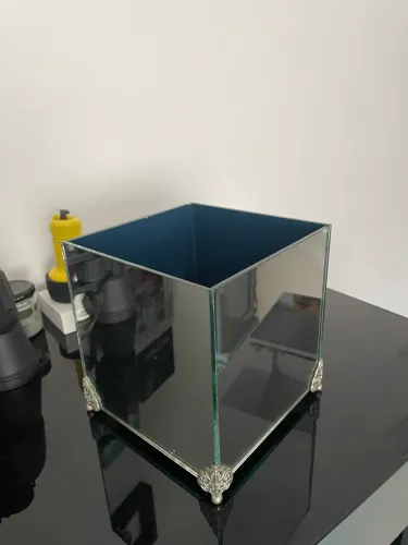 Vaso Cachepô de Vidro Espelhado