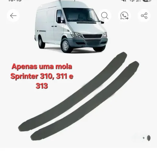 Uma mola de amortecimento dianteiro Sprinter