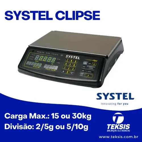 Balança Systel Clipse- 15/30 kg