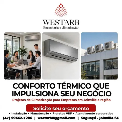Soluções em ar-condicionado, Empresarial e Residencial.