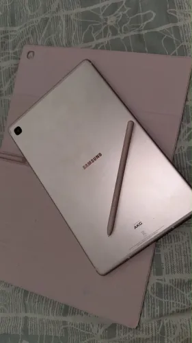 Tablet Samsung rose com caneta capa teclado