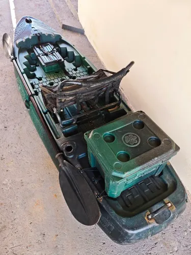 Vendo caiaque brudden náutica modelo Hunter Fischer 285 usado em ótimo estado