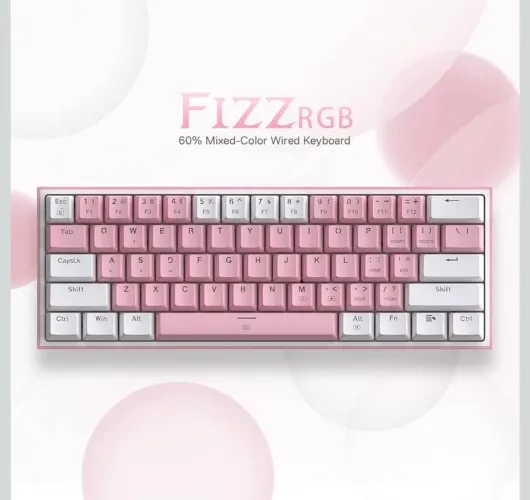 Teclado Redragon K617 Fizz 60% RGB