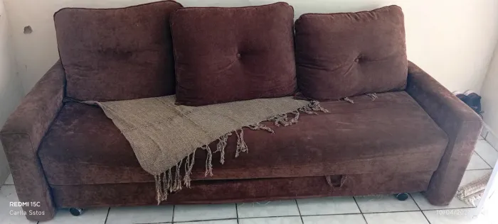 Sofá 3 lugares retrátil