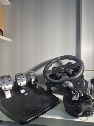 Volante g923 versão de playstation com câmbio