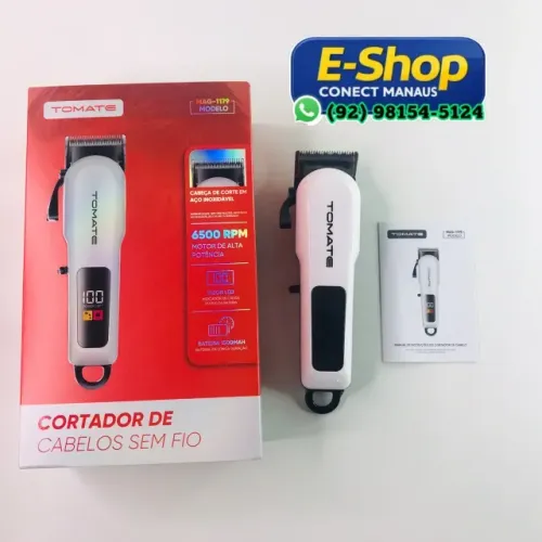 Máquina De Cortar Cabelo Profissional Sem Fio Com Pentes - Entrega Rápida e Segura!