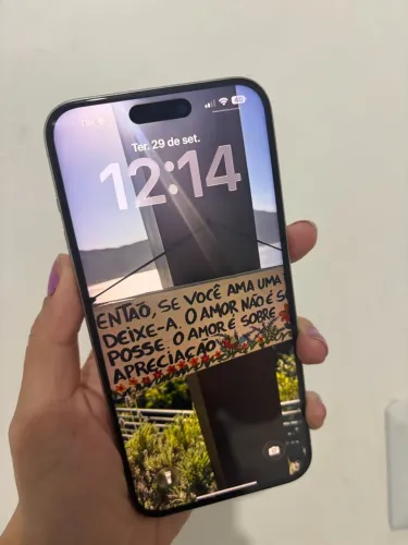 Iphone 15 pro Max com bateria ótima e recibo