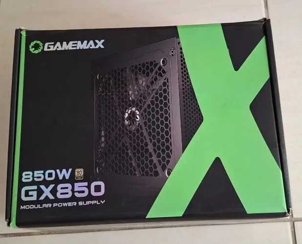 Fonte Gamemax GX850 850W 80 Plus Gold Full Modular (Na Caixa + NF + Cabo 12VHPWR)