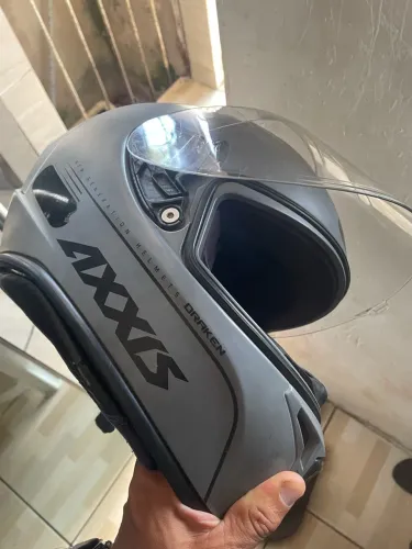Capacete Axxis cinza Draken