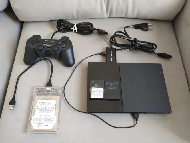 Playstation 2 completo com jogos